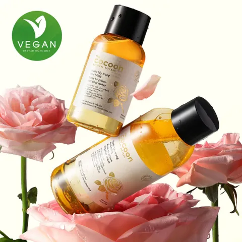 Bigsize - Nước tẩy trang hoa hồng Cocoon tẩy sạch makeup & cấp ẩm 310ml - VEGAN - Mỹ phẩm thuần chay