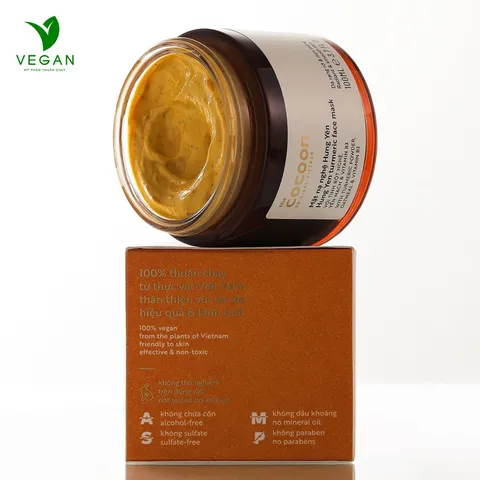 Bigsize - Mặt nạ nghệ Hưng Yên Cocoon giúp da rạng rỡ & mịn màng 100ml thuần chay