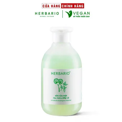 [SVIP] - Sữa rửa mặt Rau má & Diếp cá 200ml Herbario thuần chay