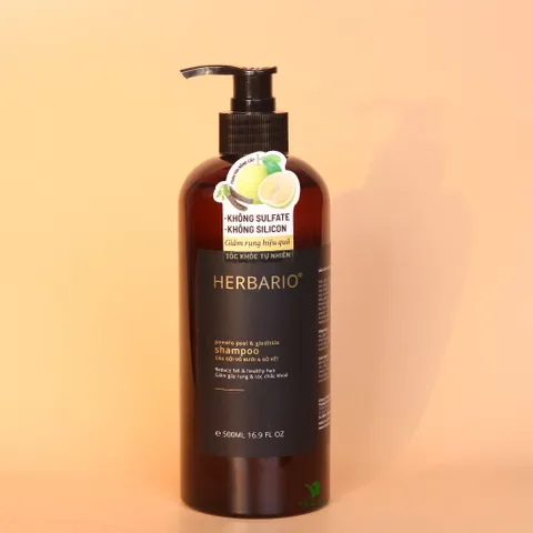 Combo Dầu gội vỏ bưởi bồ kết Herbario 500ml + Dầu xả vỏ bưởi bồ kết Herbario 300ml