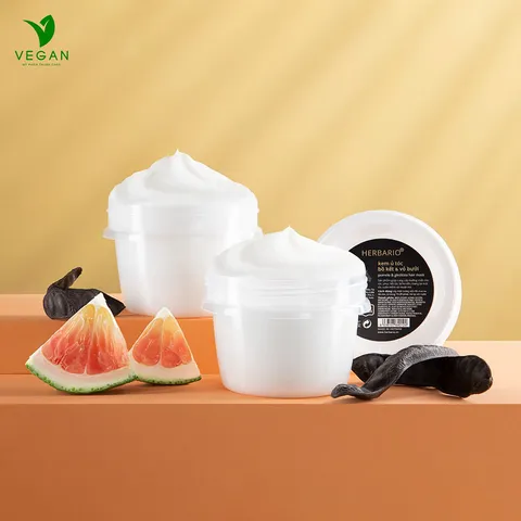 Kem ủ tóc bồ kết & vỏ bưởi herbario 200ml thuần chay