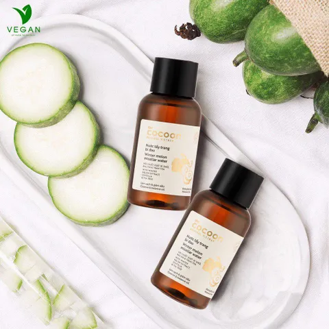 Nước tẩy trang bí đao cocoon 140ml thuần chay - VEGAN Mỹ phẩm thuần chay
