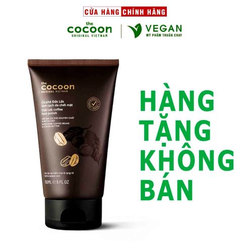 Tẩy Tế Bào chết Cà phê Đắk Lắk làm sạch da chết mặt cocoon 150ml - VEGAN