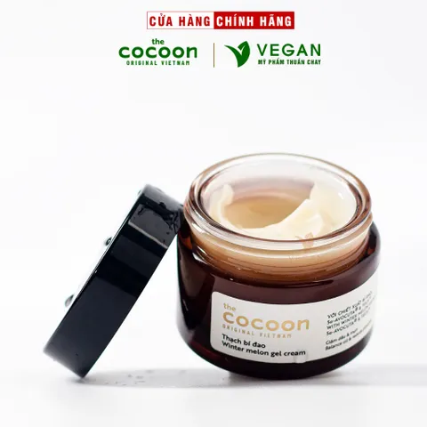 Thạch Bí Đao Cocoon (kem dưỡng ẩm) cấp ẩm và ngừa mụn 30ml VEGAN Mỹ phẩm thuần chay