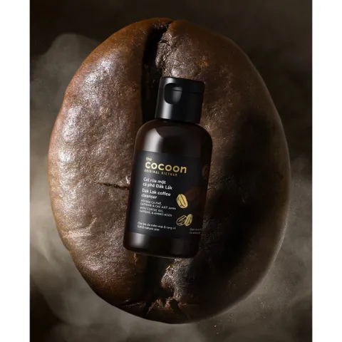 Gel rửa mặt cà phê Đắk Lắk Cocoon 140ml thuần chay Tặng dây buộc tóc