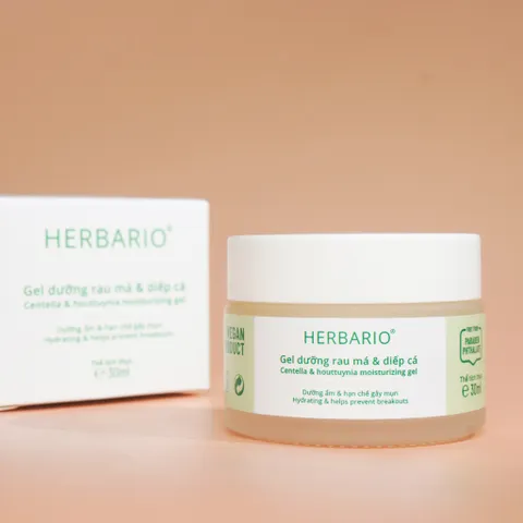 COMBO 2 Gel dưỡng rau má & diếp cá Herbario 30ml thuần chay