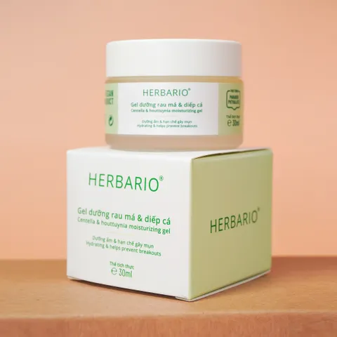 COMBO 2 Gel dưỡng rau má & diếp cá Herbario 30ml thuần chay