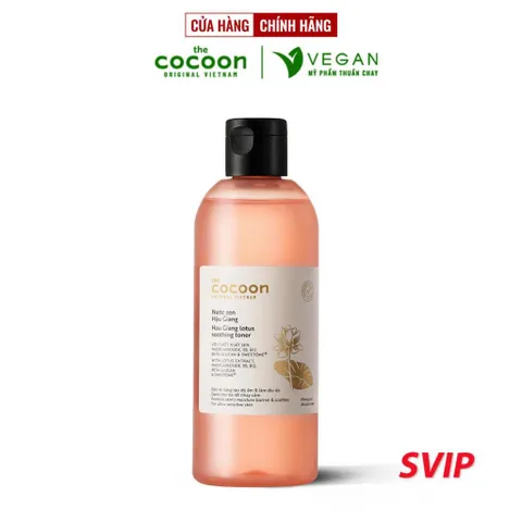 [SVIP] - Toner Nước cân bằng da Sen Hậu Giang Cocoon 310ml thuần chay