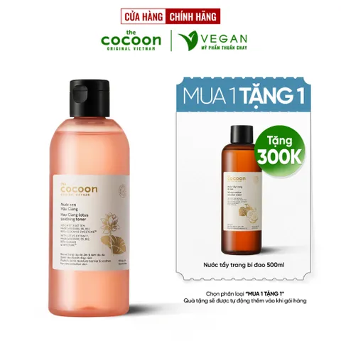 Toner nước cân bằng da SEN Hậu Giang cocoon 310ml - VEGAN - Mỹ phẩm thuần chay