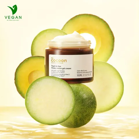 Bigsize - Thạch Bí Đao Cocoon kem dưỡng Cấp Ẩm cho da dầu mụn 100ml VEGAN Mỹ phẩm thuần chay