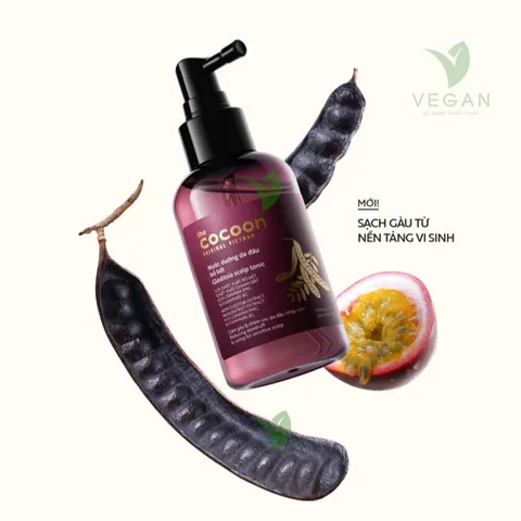 Cocoon Nước dưỡng da đầu chiết xuất bồ kết giúp giảm gàu và chăm sóc da đầu nhạy cảm 140ml