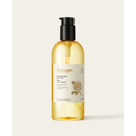Dầu tẩy trang hoa hồng Cocoon 310ml Bigsize tẩy sạch lớp makeup & dưỡng ẩm thuần chay