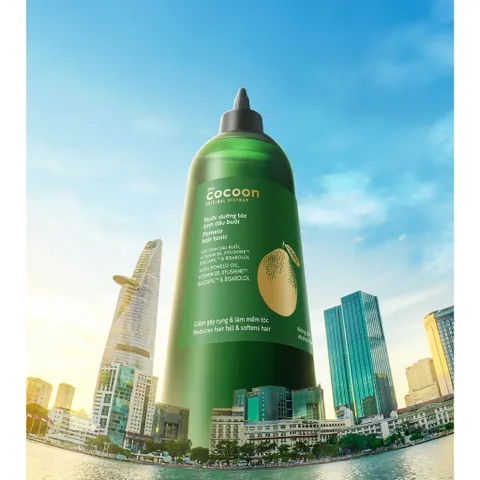 Nước dưỡng tóc tinh dầu bưởi pomelo cocoon Bigsize 310ml bản cải tiến