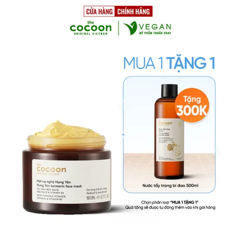 Mặt nạ nghệ Hưng Yên cocoon 100ml thuần chay sáng da đều màu