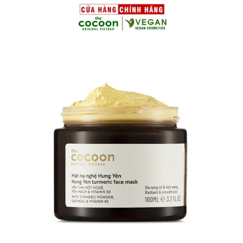 Mặt nạ nghệ Hưng Yên cocoon 100ml thuần chay sáng da đều màu
