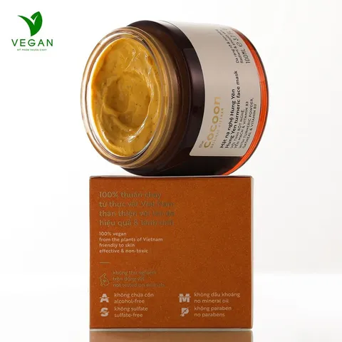 Mặt nạ nghệ Hưng Yên cocoon 100ml thuần chay sáng da đều màu