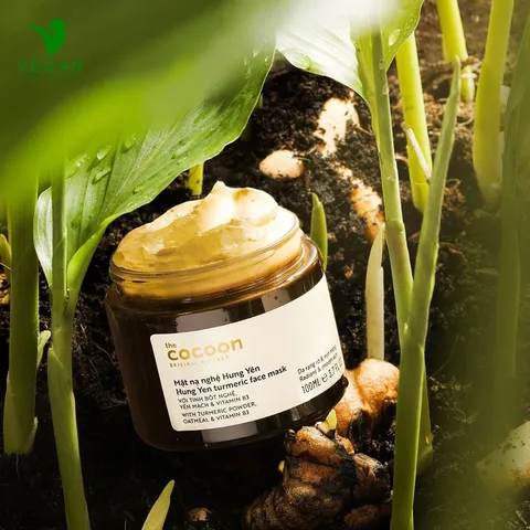Mặt nạ nghệ Hưng Yên cocoon 100ml thuần chay sáng da đều màu