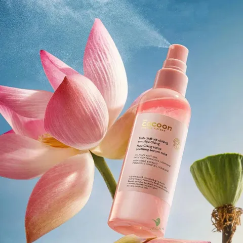 [SVIP] Tinh chất xịt dưỡng sen Hậu Giang Cocoon 100ml - Vegan Mỹ phẩm thuần chay