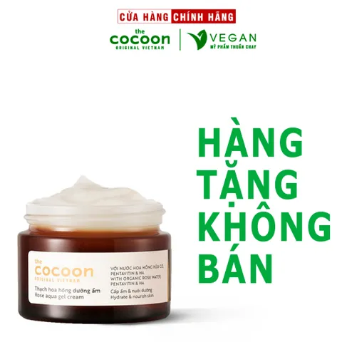 Thạch hoa hồng dưỡng ẩm Cocoon 30ml kem dưỡng ẩm cấp ẩm & giúp da mềm mịn - Vegan thuần chay
