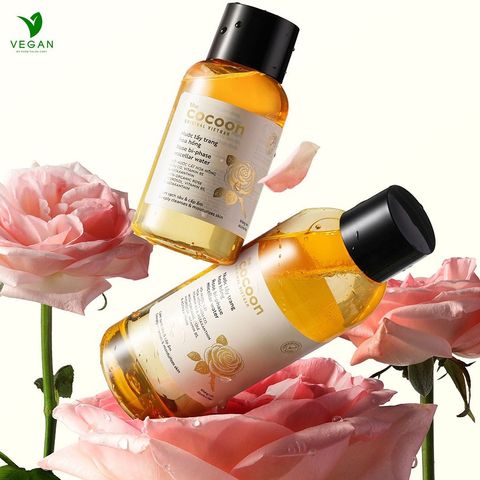 [NEW] Nước tẩy trang hoa hồng tẩy sạch makeup & cấp ẩm 140ml Cocoon  thuần chay