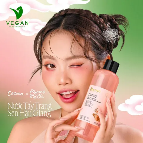 Nước tẩy trang sen Hậu Giang Cocoon Mỹ phẩm thuần chay