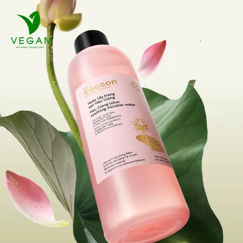 Nước tẩy trang sen Hậu Giang Cocoon Mỹ phẩm thuần chay