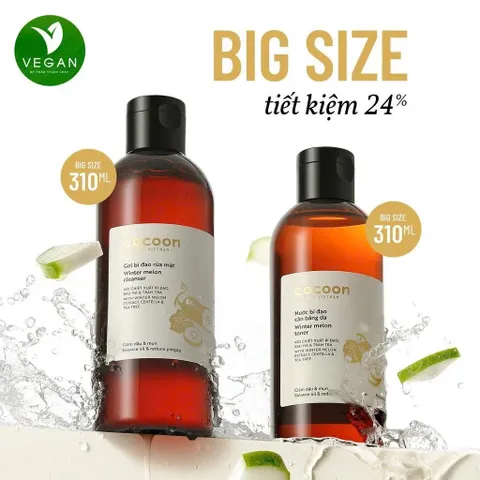 [SVIP] Toner nước bí đao cân bằng da cocoon 310ml - VEGAN - Mỹ phẩm thuần chay