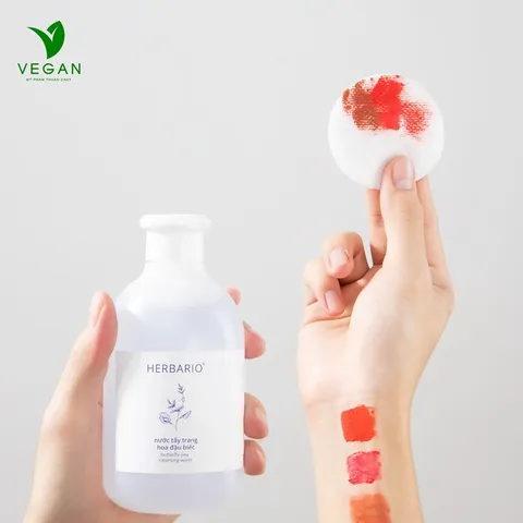 Nước dầu tẩy trang Vegan Thuần Chay COCOON, HERBARIO sạch sâu dịu nhẹ cho mọi loại da