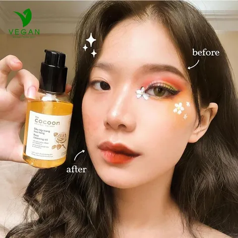 Nước dầu tẩy trang Vegan Thuần Chay COCOON, HERBARIO sạch sâu dịu nhẹ cho mọi loại da