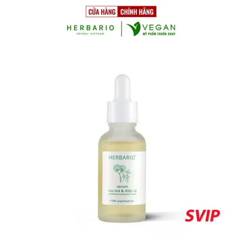 [SVIP] - Serum Rau má & Diếp cá herbario 30ml sạch mụn thuần chay
