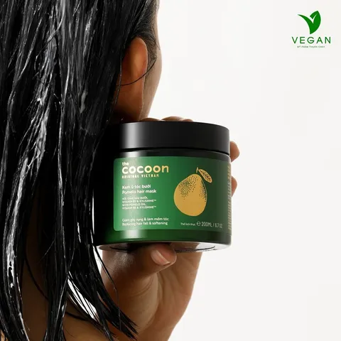 Kem ủ tóc bưởi pomelo Cocoon giảm gãy rụng và làm mềm tóc 200ml - VEGAN - Mỹ phẩm thuần chay