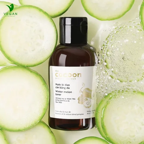 Nước bí đao cân bằng da (Winter melon toner) Cocoon 140ml - VEGAN - Mỹ phẩm thuần chay