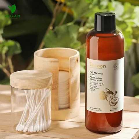 Combo Toner nước cân bằng da Sen Hậu Giang 310ml + Nước tẩy trang bí đao 500ml Cocoon thuần chay