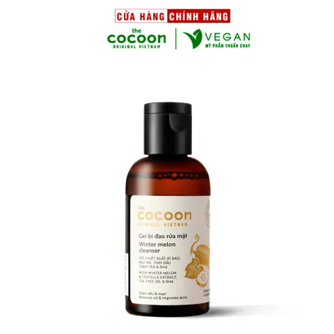 Trial size - Gel bí đao rửa mặt Cocoon 50ml giảm dầu & mụn thuần chay
