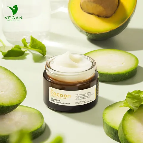 [SVIP] - Thạch Bí Đao cocoon (kem dưỡng ẩm) cấp ẩm và ngừa mụn 30ml thuần chay