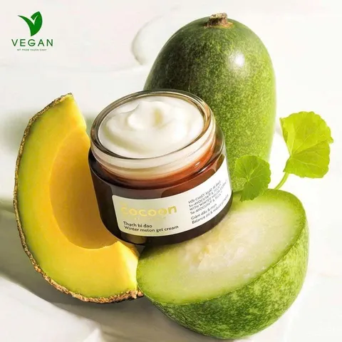 [SVIP] - Thạch Bí Đao cocoon (kem dưỡng ẩm) cấp ẩm và ngừa mụn 30ml thuần chay