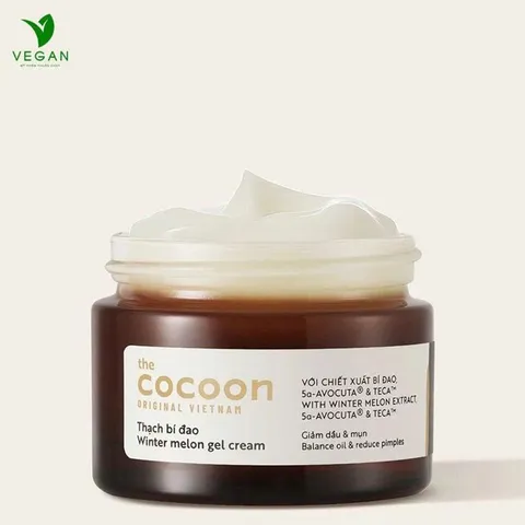 [SVIP] - Thạch Bí Đao cocoon (kem dưỡng ẩm) cấp ẩm và ngừa mụn 30ml thuần chay