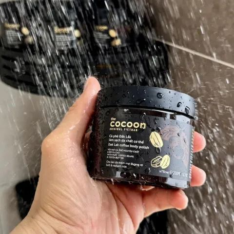 [SVIP] - Cà phê Đắk lắk làm sạch da chết COCOON 200ml HŨ (Dak lak coffee body polish)
