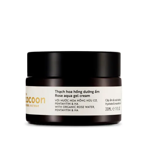Combo Thạch hoa hồng dưỡng ẩm cocoon 30ml + Son dưỡng dầu dừa bến tre cocoon 5g VEGAN - mỹ phẩn thuần chay