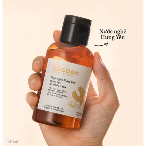 Combo Sữa rửa mặt nghệ Hưng Yên cocoon 140ml + Toner nước nghệ cocoon 140ml 791176