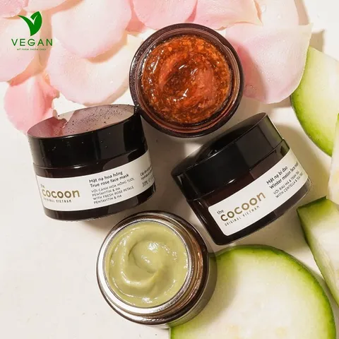 Top 8 Mặt nạ đắp mặt VEGAN Thuần Chay COCOON, HERBARIO dành cho mọi loại da