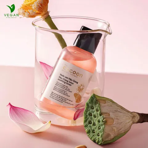 [HÀNG TẶNG KHÔNG BÁN] Toner Nước cân bằng da Sen Hậu Giang 140ml Cocoon - VEGAN - Mỹ Phẩm Thuần Chay