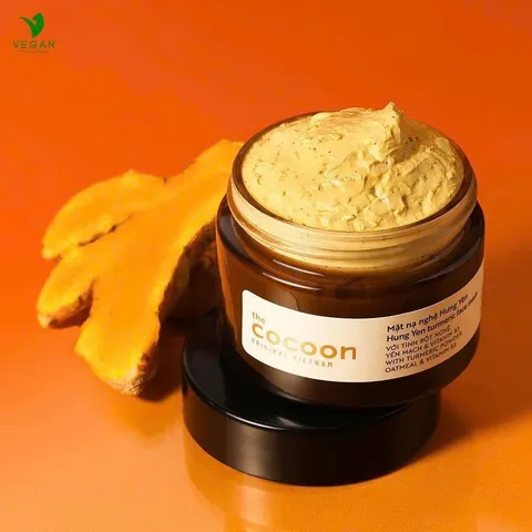 [SVIP] - Mặt nạ nghệ Hưng Yên cocoon 30ml (Turmeric face mask) đều màu, giảm thâm - VEGAN - thuần chay