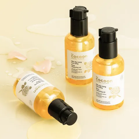 Combo Nước tẩy trang hoa hồng cocoon 310ml + Dầu tẩy trang hoa hồng cocoon 140ml