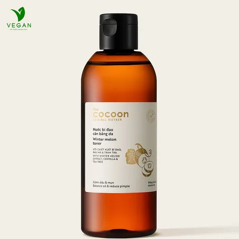 [ HÀNG TẶNG KHÔNG BÁN ] Bigsize - Nước bí đao cân bằng da (toner) Cocoon giảm dầu và mụn 310ml thuần chay