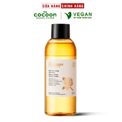 (Bản mới) Nước tẩy trang hoa hồng the cocoon vietnam 310ml Thuần chay