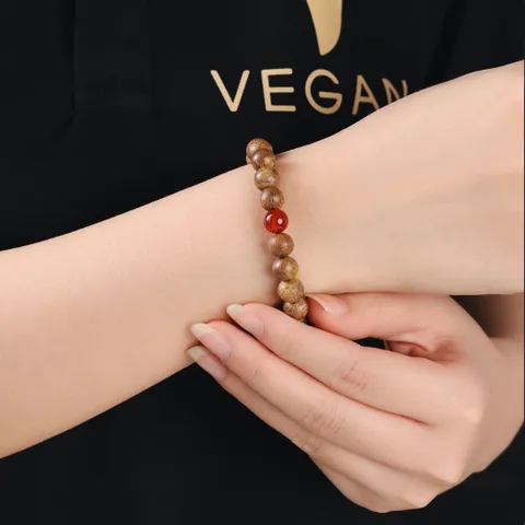 Vòng tay trầm hương VEGAN thuần chay theo mệnh 8mm