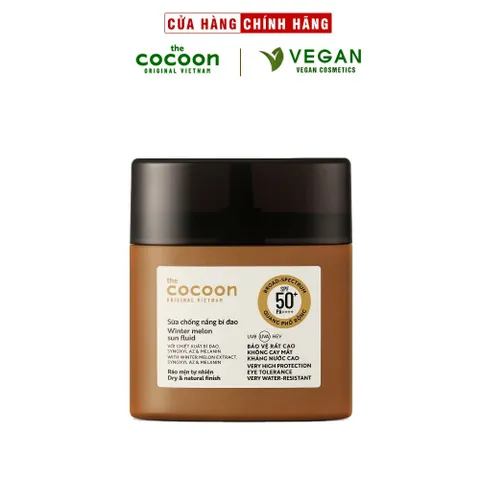 Bigsize - Sữa Kem chống nắng bí đao quang phổ rộng SPF 50 +, PA ++++ Cocoon 50ml mỹ phẩm thuần chay