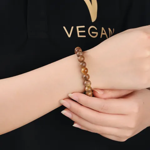 Vòng tay trầm hương VEGAN thuần chay theo mệnh 8mm