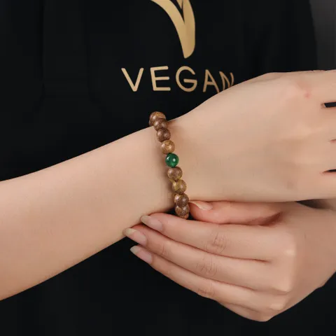 Vòng tay trầm hương VEGAN thuần chay theo mệnh 8mm